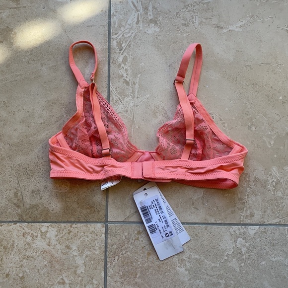 NWT La Perla Studio Fiorenza Collection Bra Size 32B Orange - Picture 3 of 4